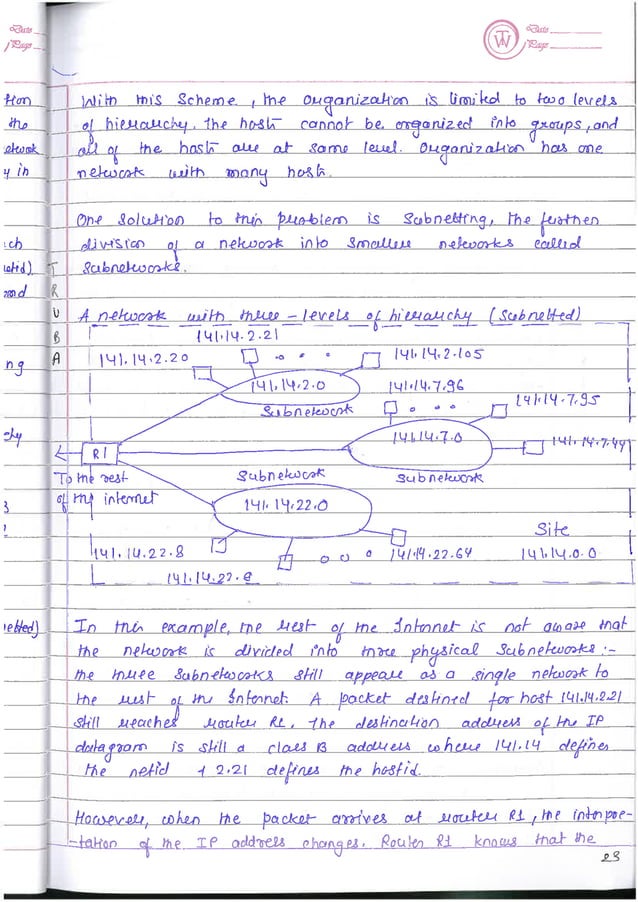Computer Network notes (handwritten) UNIT 1 | PDF