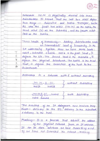 Computer Network notes (handwritten) UNIT 1