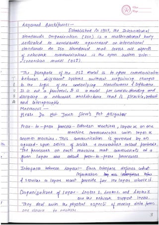 Computer Network notes (handwritten) UNIT 1