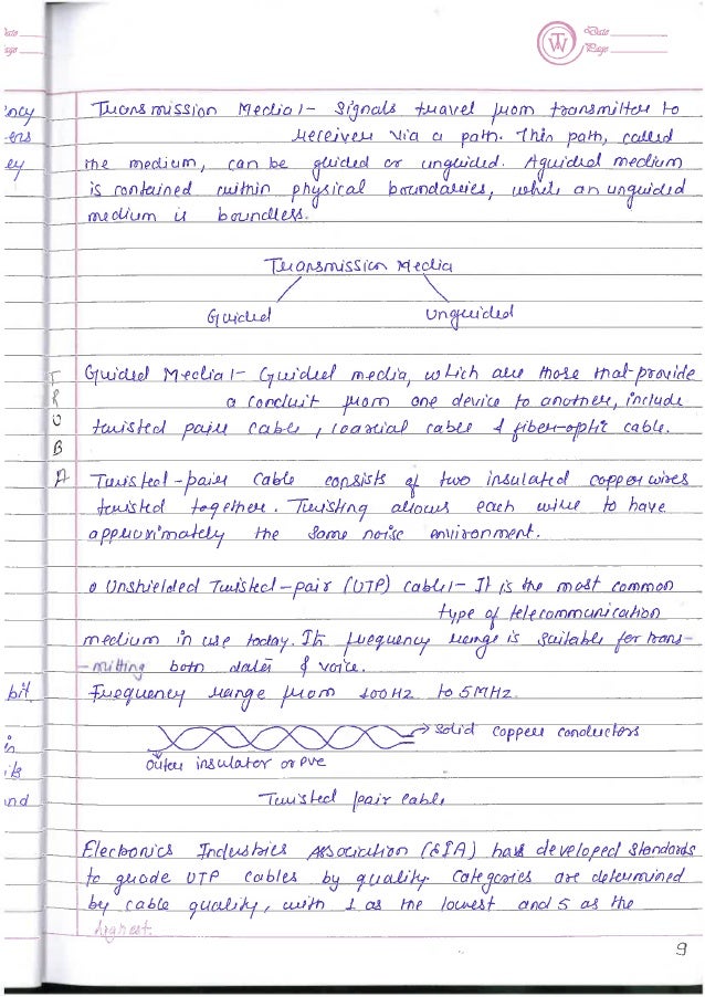 Computer Network notes (handwritten) UNIT 1