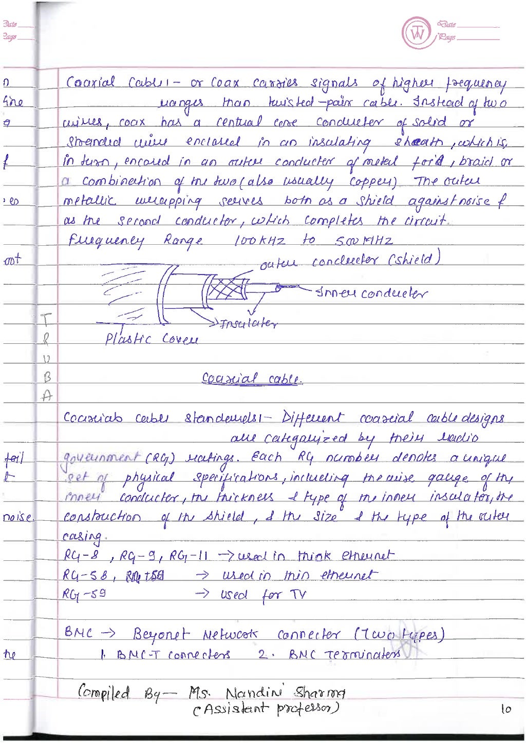 Computer Network notes (handwritten) UNIT 1