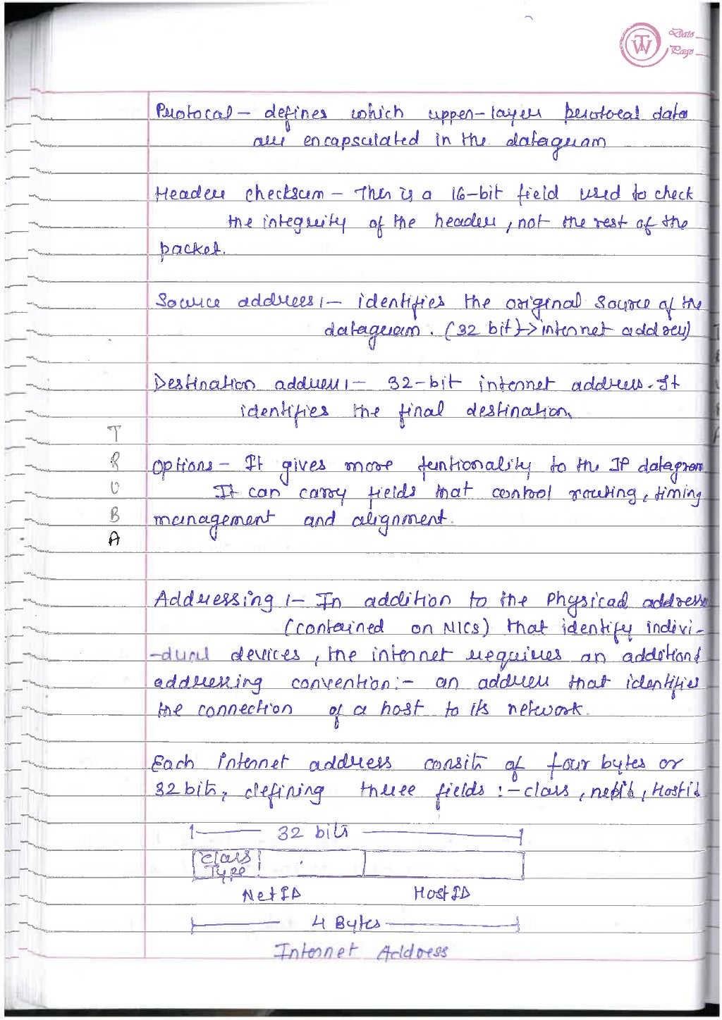 Computer Network notes (handwritten) UNIT 1