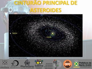 CINTURÃO PRINCIPAL DE
ASTEROIDES
Fonte: http://www.google.com.br/imgres
 