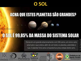 O SOL
Fonte:http://hypescience.com/
 