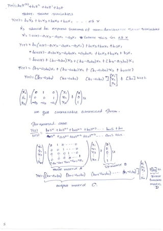 Canonical form in state space model