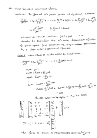 Canonical form in state space model