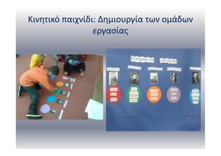 Κινητικό παιχνίδι: Δημιουργία των ομάδων
εργασίας
 