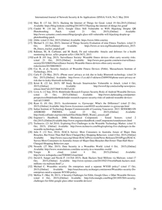 WEARABLE TECHNOLOGY DEVICES SECURITY AND PRIVACY VULNERABILITY ANALYSIS ...