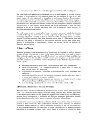 WEARABLE TECHNOLOGY DEVICES SECURITY AND PRIVACY VULNERABILITY ANALYSIS ...
