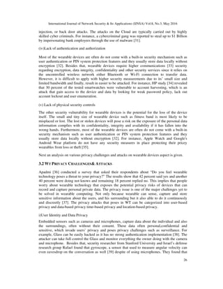 WEARABLE TECHNOLOGY DEVICES SECURITY AND PRIVACY VULNERABILITY ANALYSIS ...