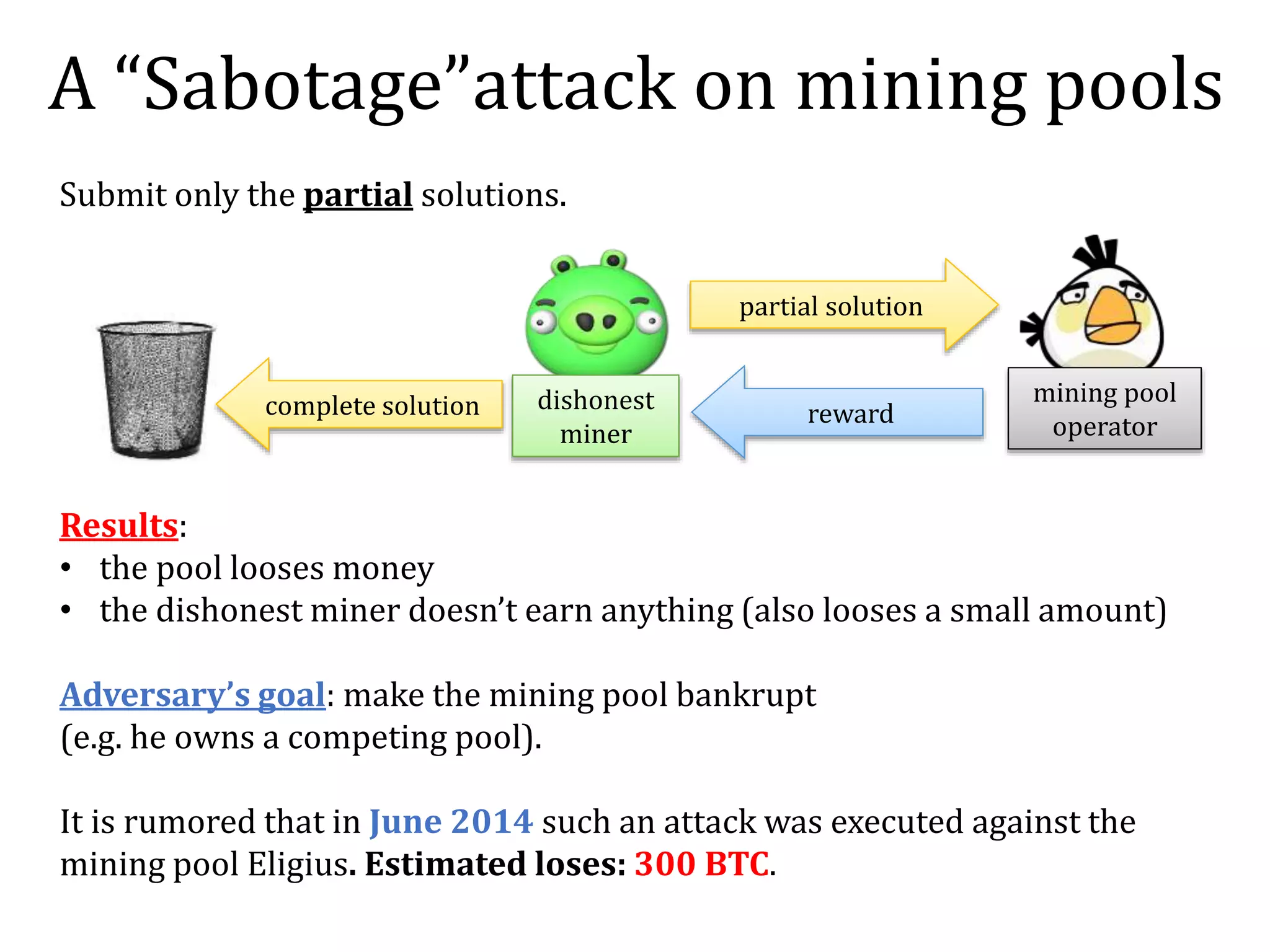 Mining pools and attacks | PPTX