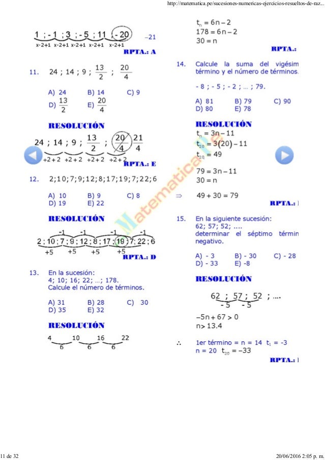 Ejercicios Resueltos De Sumatorais
