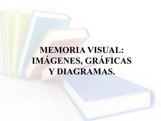 MEMORIA VISUAL:
IMÁGENES, GRÁFICAS
Y DIAGRAMAS.
 