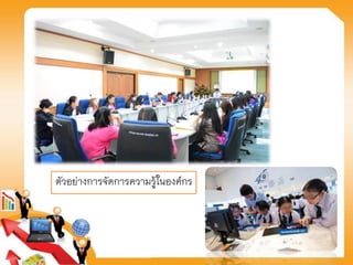 ตัวอย่างการจัดการความรู้ในองค์กร
 