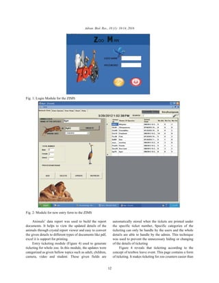 Zoo Information Management System (ZIMS) for Anna Zoological Park ...