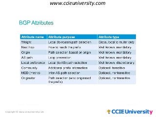 Copyright © www.ccieuniversity.com
www.ccieuniversity.com
 