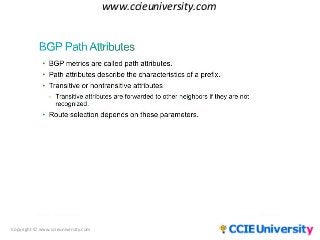 Copyright © www.ccieuniversity.com
www.ccieuniversity.com
 