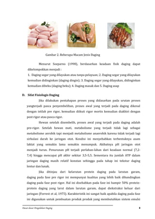 bahan ajar dasar dasar pengolahan daging | PDF