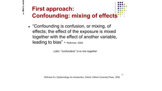 4.2.1. confounding mixing of effects | PPTX | Medical Health
