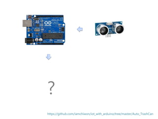 Servo Motor
?
https://github.com/iamchiwon/iot_with_arduino/tree/master/Auto_TrashCan
 