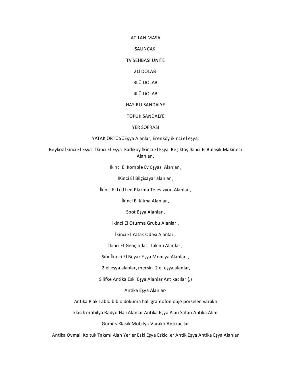 İkinci el ahşap sandalye alanlar