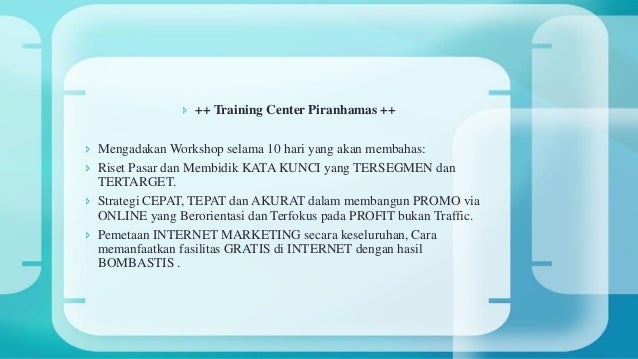 Call/WA +62812 - 8587- 4945 (Telkomsel), Pelatihan ...