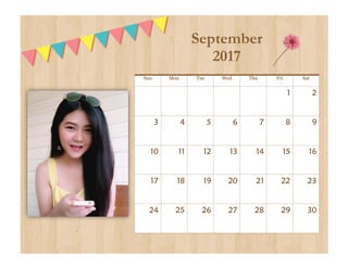 Sun Mon Tue Wed Thu Fri Sat
1 2
3 4 5 6 7 8 9
10 11 12 13 14 15 16
17 18 19 20 21 22 23
24 25 26 27 28 29 30
September
2017
 