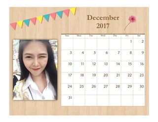 Sun Mon Tue Wed Thu Fri Sat
1 2
3 4 5 6 7 8 9
10 11 12 13 14 15 16
17 18 19 20 21 22 23
24 25 26 27 28 29 30
31
December
2017
 