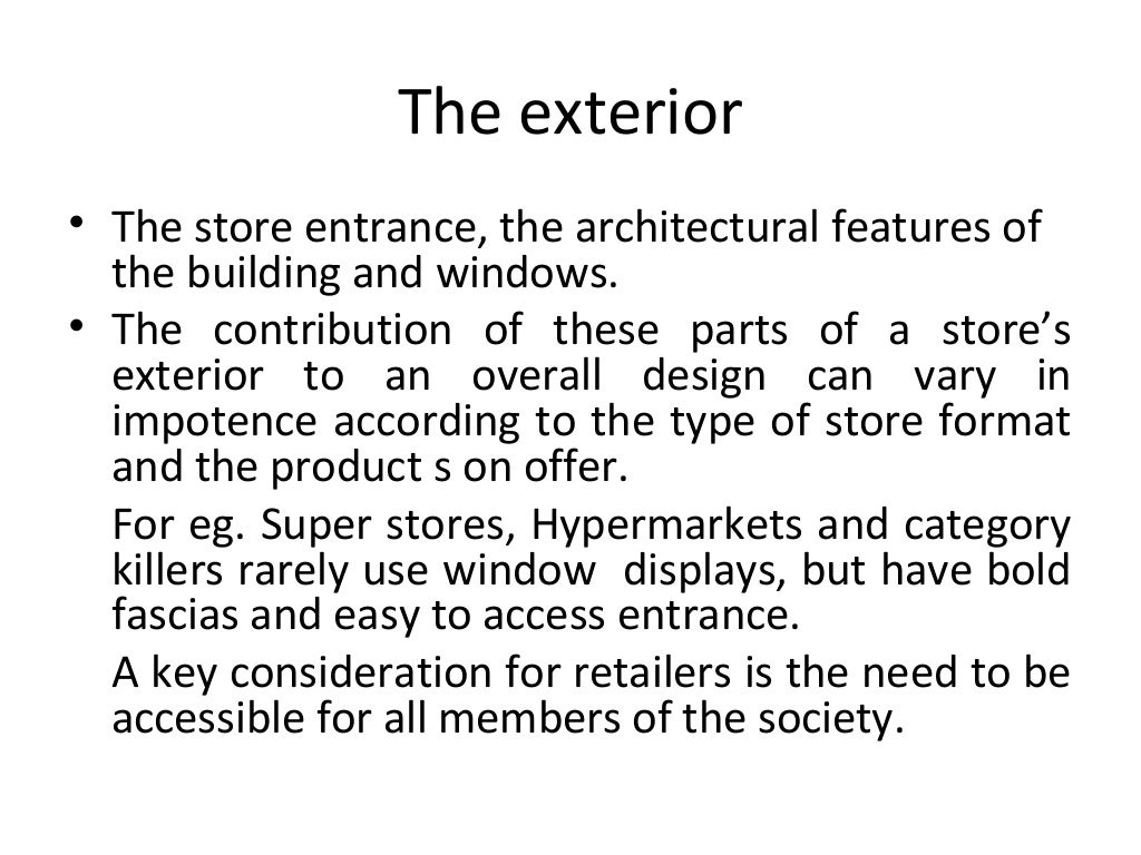 Store Design and Store Layout