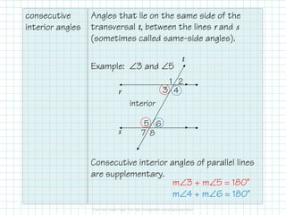 2.4.1 Parallel Lines and Transversals | PDF