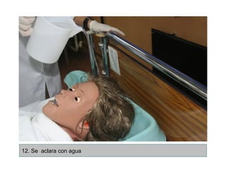 12. Se aclara con agua