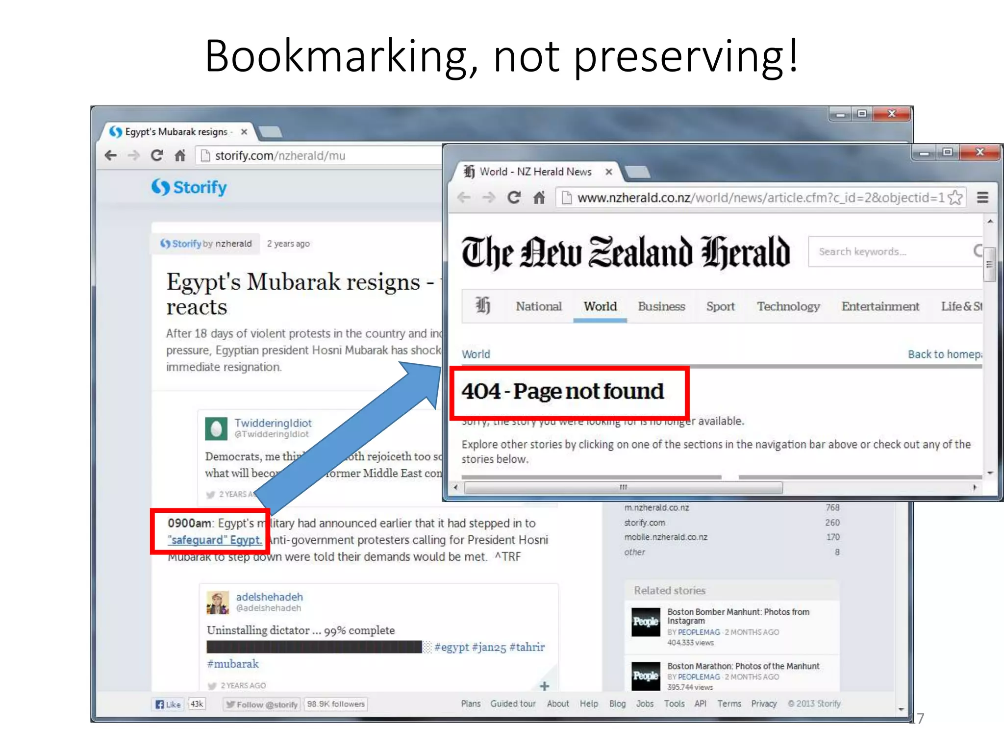 Bookmarking, not preserving!
17
 