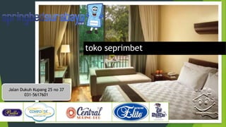 Jalan Dukuh Kupang 25 no 37
031-5617601
toko seprimbet
 