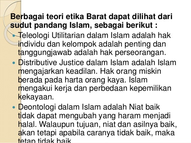Islam Etika Bisnis Dalam Islam Etika Bisnis Dalam