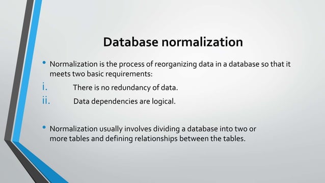 Normalization in DBMS | PPTX