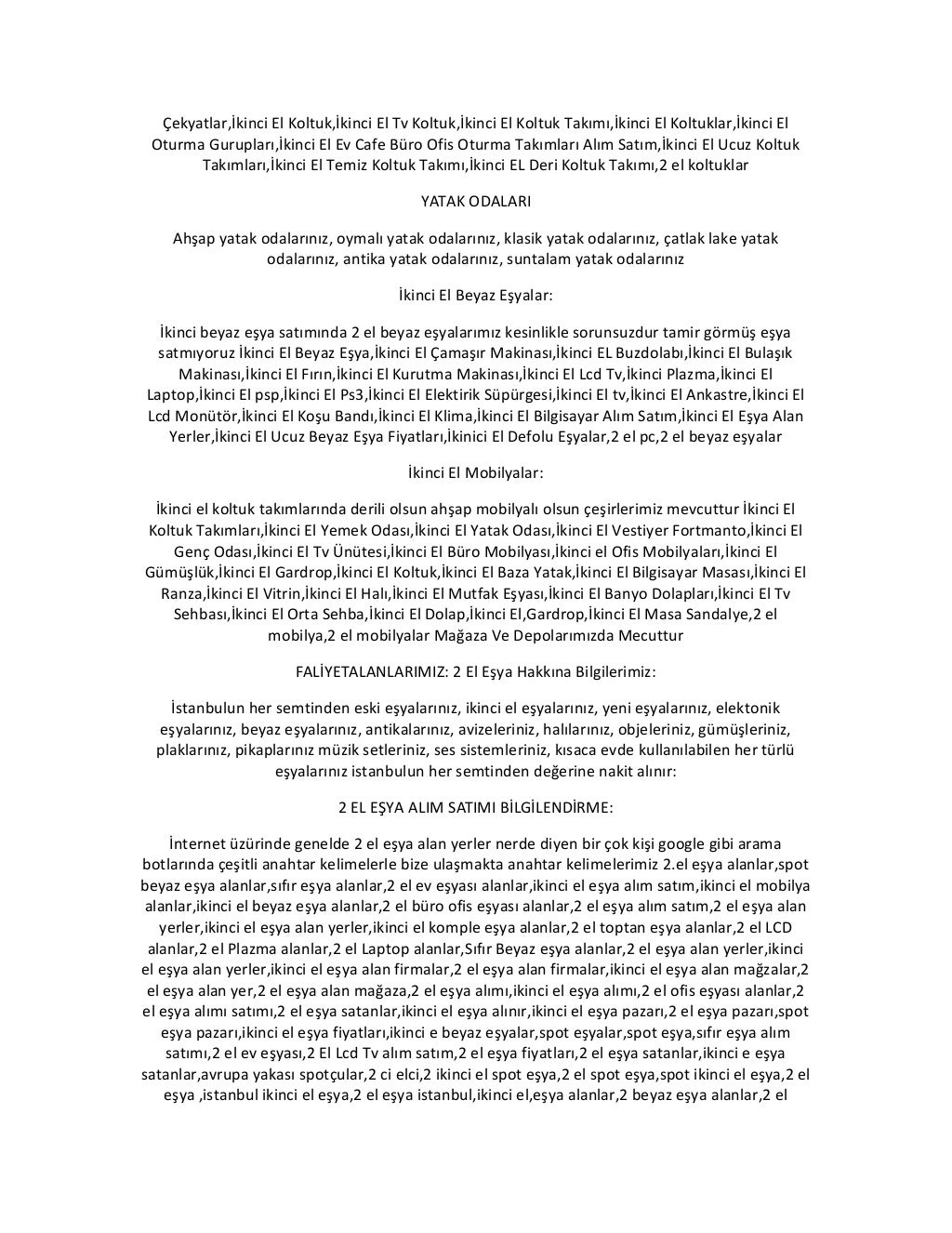 Eski yatak odası alımı 0212 269 25 15