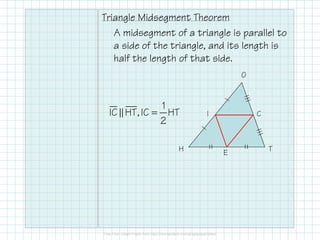 Triangle Midsection 2.5.3 Triangle Midsegments | PDF