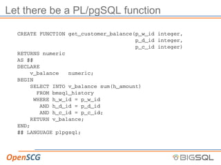 Peeking into the Black Hole Called PL/PGSQL - the New PL Profiler / Jan ...