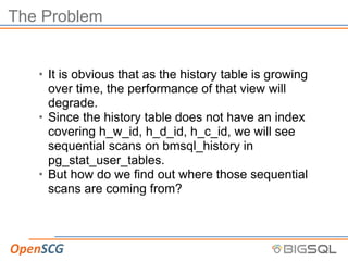 Peeking into the Black Hole Called PL/PGSQL - the New PL Profiler / Jan ...