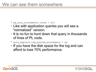 Peeking into the Black Hole Called PL/PGSQL - the New PL Profiler / Jan ...
