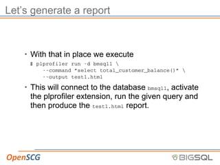 Peeking into the Black Hole Called PL/PGSQL - the New PL Profiler / Jan ...
