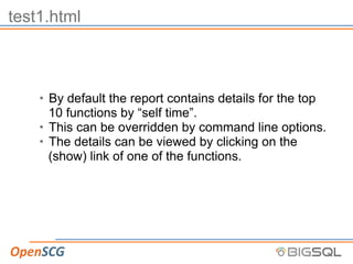 Peeking into the Black Hole Called PL/PGSQL - the New PL Profiler / Jan ...