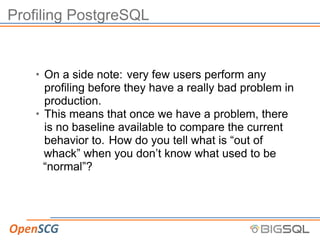 Pg Profiling In Postgres Sample Peeking into the Black Hole Called PL/PGSQL - the New PL Profiler / Jan ...