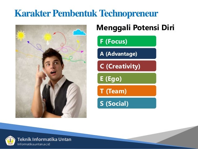 Tiga Komponen Utama Pembentuk Spirit Dan Karakter Technopreneur Adalah