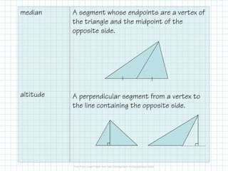 2.5.7 Medians and Altitudes | PDF