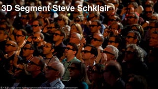 圖片來來源：https://www.ﬂickr.com/photos/tedconference/3266400870/in/photostream
3D Segment Steve Schklair
 