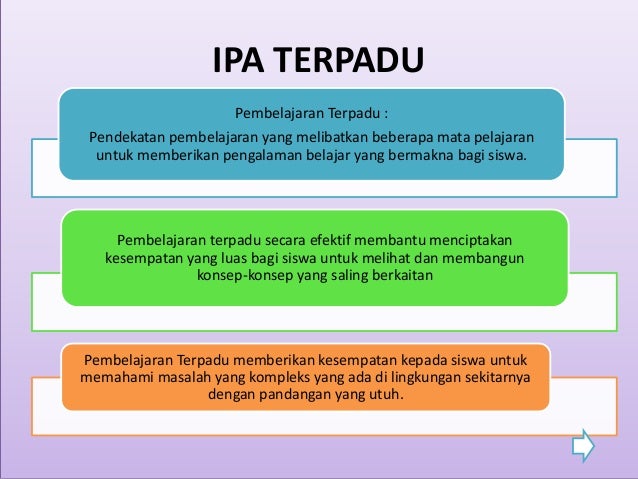 Pengembangan Bahan Ajar IPA Terpadu tipe Integrated dan ...