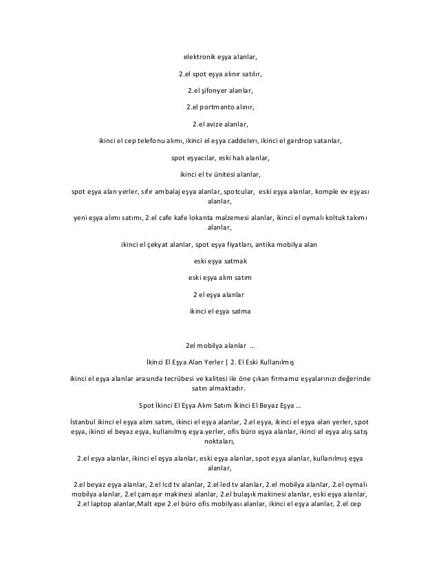 Maltepe ikinci el mobilya alanlar