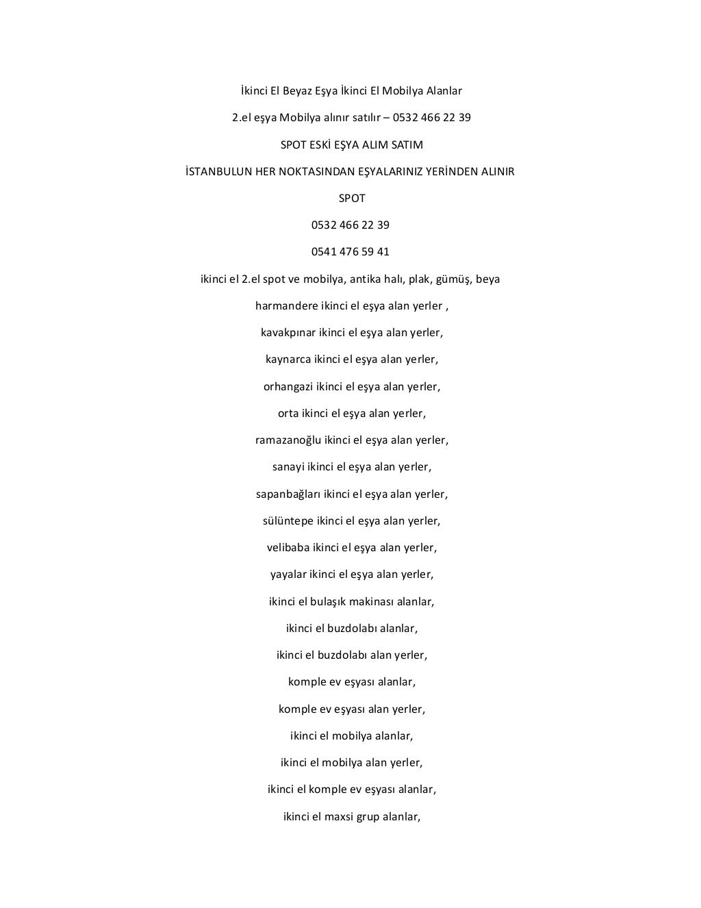 Maltepe ikinci el mobilya alanlar