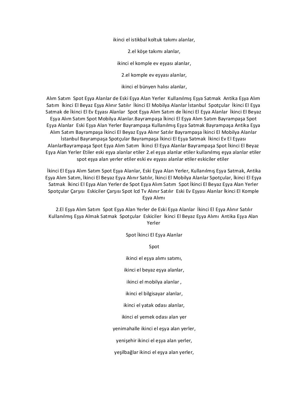 Maltepe ikinci el mobilya alanlar